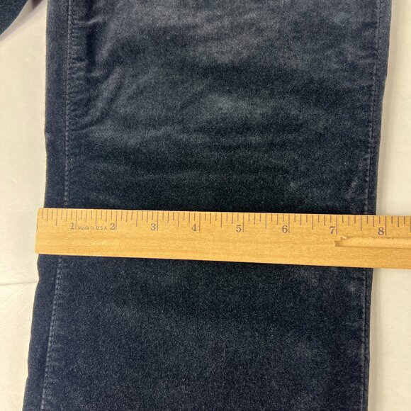 Adriano Goldschmid Pant Women 27x33 High Rise Alexis Bootcut Black Velvet Tag 27 - Picture 13 of 16
